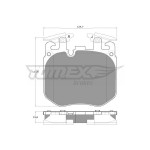 TOMEX Brakes Bremsbelagsatz, Scheibenbremse
